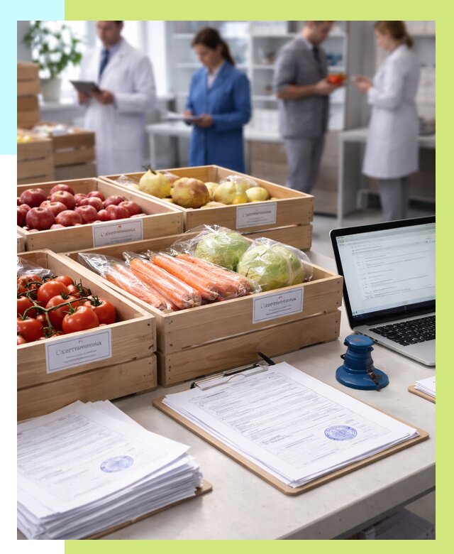 Сертификация овощей и фруктов в Ялте от 8684 р. | Алешин-Ялт