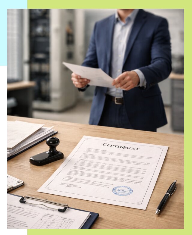 Сертификат на оборудование в Ялте от 15324 р. | Алешин-Ялт