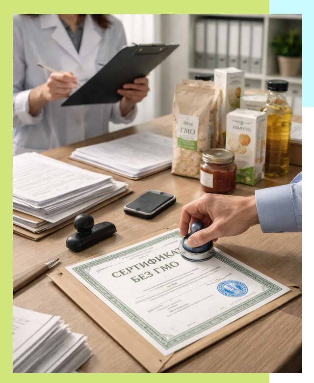 Получение сертификата Без ГМО для продукции в Ялте