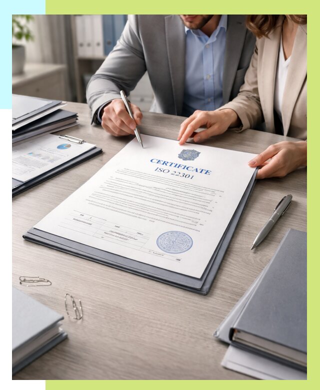 Сертификат ISO 22301 в Ялте от 45972 р. | Алешин-Ялт срочно